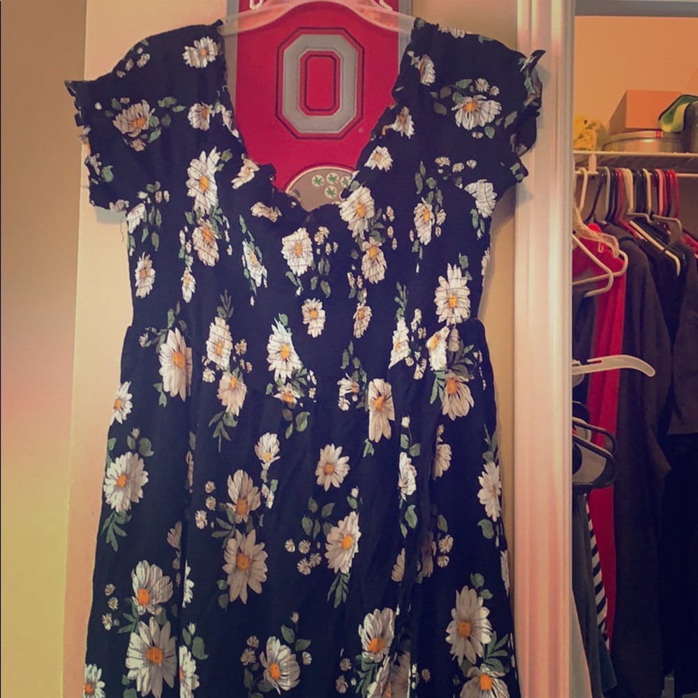 Floral off the shoulder dress!